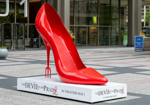 The Devil Wears Prada 2 promotional still featuring the main cast in fashion-forward styling, reflecting the film’s return to the Runway world.