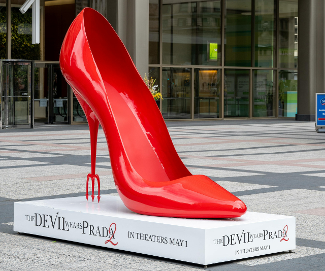The Devil Wears Prada 2 promotional still featuring the main cast in fashion-forward styling, reflecting the film’s return to the Runway world.