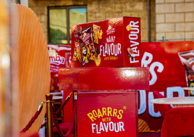 Simba Giant Chip activation at Montecasino showcasing the Thicker Cut potato chip launch experience