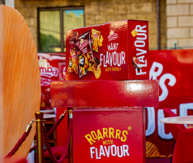 Simba Giant Chip activation at Montecasino showcasing the Thicker Cut potato chip launch experience