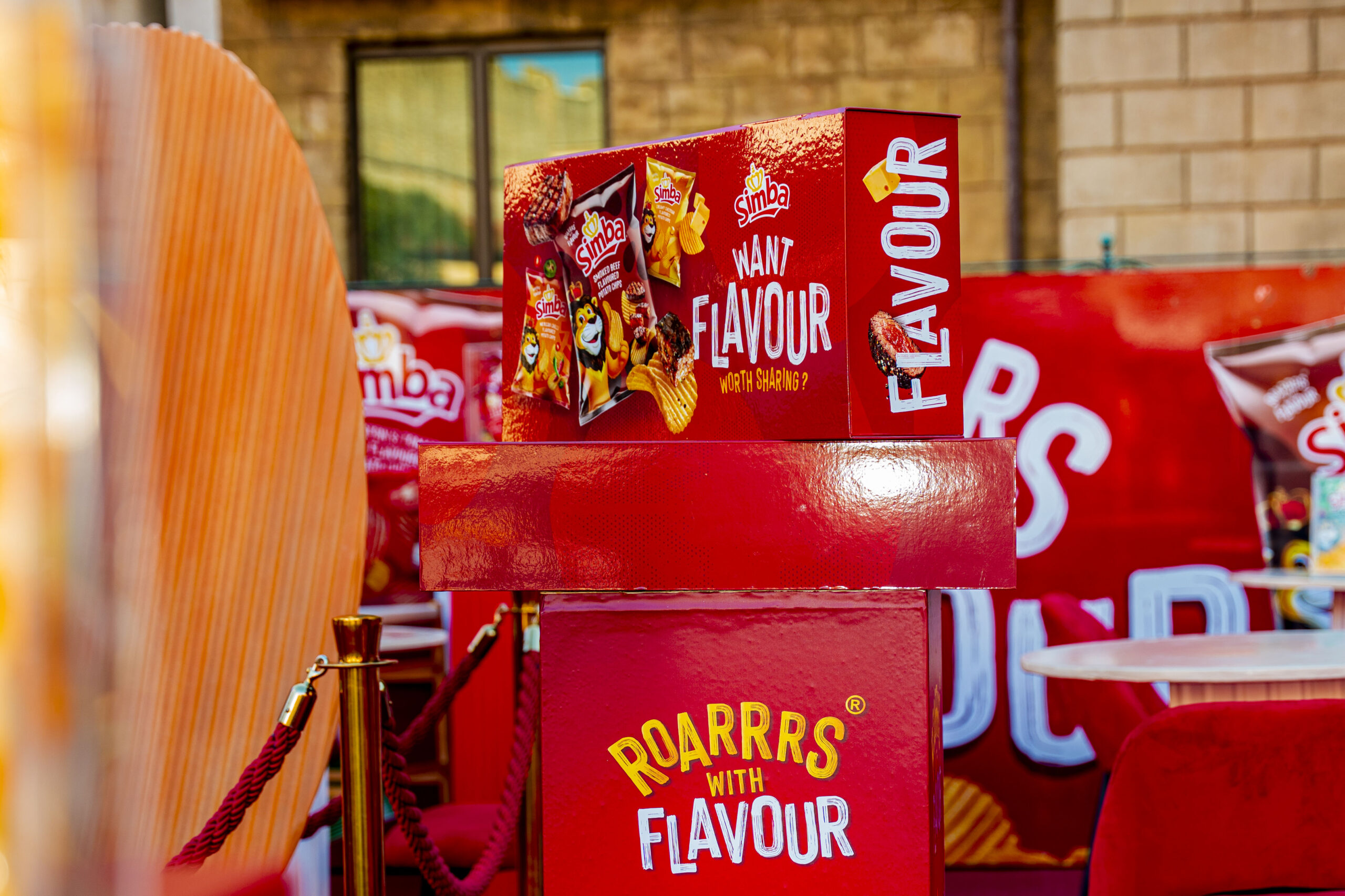 Simba Giant Chip activation at Montecasino showcasing the Thicker Cut potato chip launch experience